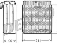 Evaporator / Vaporizator aer conditionat IVECO DAILY III caroserie inchisa/combi DENSO DEV12001