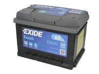 Exide baterie auto 60ah 540a plus pe dreapta