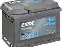 Exide premium 61ah 600a 242X175X175 +DR