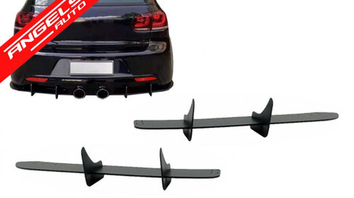 Extensii Difuzor Bara Spate VW Golf 6 R20 (2008-2013) Negru