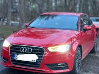 Față completă Bot Audi A3 8V 2013-2018 cod LY3J bară față capotă A3 8V Trager aripă faruri ROȘU