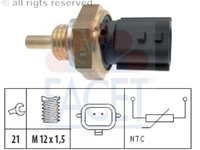 Facet senzor temperatura lichid racire nissan, renault