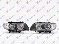 Far Angel Eyes negru -03-Bmw X5 (E53) 00-07 pentru Bmw X5 (E53) 00-07