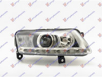 FAR AUDI A6 C6 2004->2011 Far Bi-XENON cu daylight LED (E) (TYC) dreapta PIESA NOUA ANI 2004 2005 2006 2007 2008 2009 2010 2011