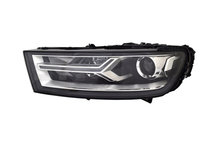 Far AUDI Q7 (4M), 06.2015-12.2019, partea Stanga, TYC, bi-xenon, cu &quot,lumina timp de zi&quot, tip LED, D5S+H7+LED, electric, fara modul LED, fara bec descarcare, fara balast, cu motor, xenon, cu lumina viraje