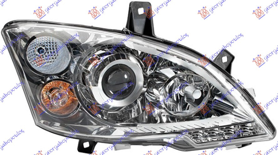 FAR Bi-XENON CU LED DRL[LUMINI DE ZI] AFS HELLA - MERCEDES VITO [W639] & VIANO 10-15 MERCEDES 526005151 526005151 6398202961