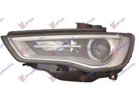 Far Bi-Xenon Cu Led Drl(Lumini De Zi) Gri Deschis (Cabrio) (Depo)-Audi A3 Sport Sedan/Cabrio 13-16 pentru Audi A3 Sport Sedan/Cabrio 13-16