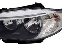 Far BMW Seria 1 (E81/E82/E87/E88), 03.2011-10.2013, partea stanga, electric, tip bec H7+H7, cu motoras, cu becuri, Valeo