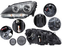 Far Bmw Seria 6/6 Gc (F08/F12/F13), 02.2011-, fata, Stanga, bi-xenon, cu lumini pentru curbe, cu LED daytime running light, D1S+H3+LED+PY24W, electric, AL (Automotive Lighting)