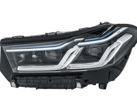 Far BMW Seria 6 GT (G32), 09.2020-, partea Stanga, HELLA, cu lumina dinamica pentru viraje, cu lumina viraje statica, fara marcaj BMW, marcaj Laser, fara unitate control LED, cu modul LED, Tip de bec : Laser+LED
