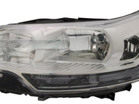 Far Citroen C5 (RD/TD) 01.2008-09.2010 TYC partea Stanga, cu lumina viraje, tip bec H1+H7+H7, reglaj electric fara motoras