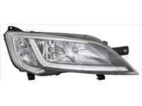 Far Citroen Jumper, Fiat Ducato, Peugeot Boxer, 06.2014-, Electric, tip bec H7+H7, omologare ECE, cu motoras, argintiu, 1374292080, 1612040980, Dreapta, marca Tyc