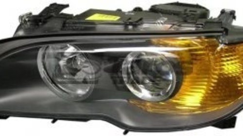 Far cu xenon negru semnal galben stanga BMW S