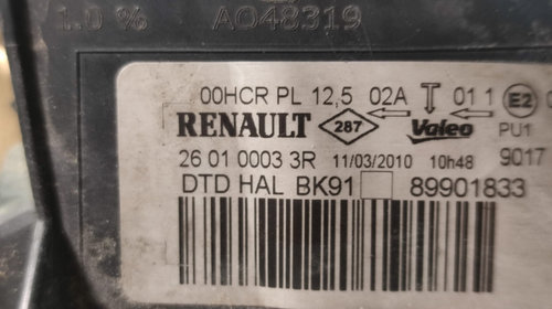 Far dreapta 260100033r Renault Laguna 3 [2007 - 2011]