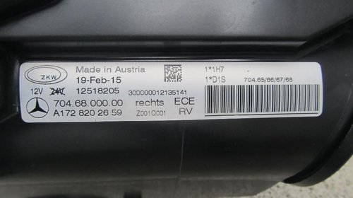 Far dreapta bixenon adaptiv Mercedes SLK W172 A172 820 26 58