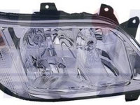 Far Dreapta H3/H7 electric fara motoras sticla zgariata culoare insert: cromat culoare semnalizator: transparent MERCEDES SPRINTER B905 01.02-05.06 DEPO 440-1137R-LD-EM