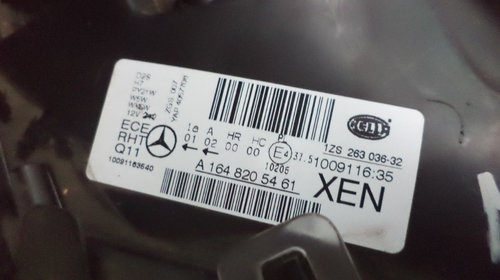 Far dreapta Mercedes-Benz ML / M-CLASS XENON(W164) - A1648205461