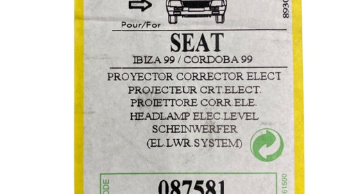 Far Dreapta SEAT CORDOBA Vario (6K5) [ 1996 - 2002 ], SEAT IBIZA II (6K1) [ 1993 - 2002 ], SEAT CORDOBA (6K1, 6K2) [ 1993 - 2002 ] Valeo 087581 OEM 6K1941030C