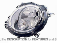 Far electric cu semnal alb MINI COOPER/ONE (R56) 06-14 cod origine 63122751872 / 63122754871