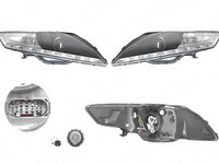 Far Ford Mondeo (Ba7), 03.2007-02.2015, fata, Stanga+Dreapta, cu LED-uri pozitie, H9, manual, negru, transparent, tuning,