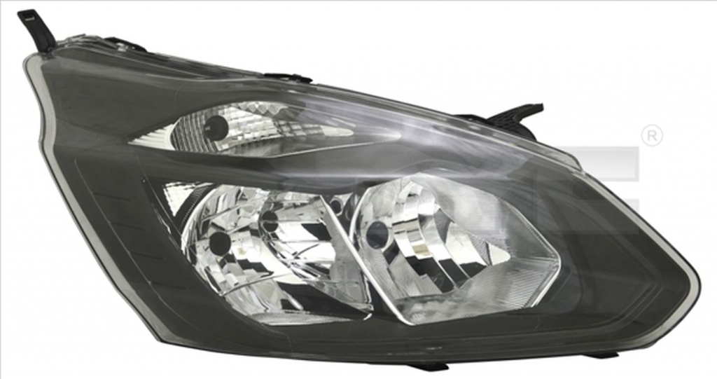 Phares Droit TYC 20-0413-05-2 Avec Moteur De Réglage - Ampoule H4, Certifié ECE, Pour Véhicules à Réglage électrique