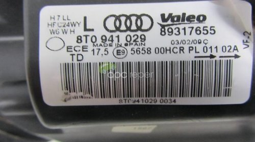 FAR HALOGEN STANGA AUDI A5 8T - 8T0941029