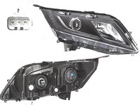 Far Honda Odyssey (Rl5), 06.2010-, fata, Dreapta, 2018-, cu LED daytime running light, Tip= USA, H11+HB3, manual, omologare: SAE,