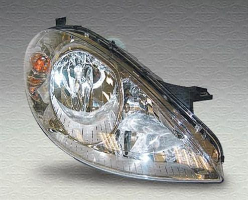 Far Lampa frontala Dreapta halogen H7-H7-PY21W-W5W pneumatic fara motoras culoare insert. cromat se potrivește. MERCEDES A W169 MERCEDES-BENZ A-CLASS (W169), Hatchback, 09.2004 - 06.2012 Magneti Marelli 710301197202
