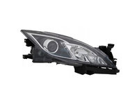 Far MAZDA 6 (GH), 11.2007-10.2009, DEPO, fata, partea dreapta, tip bec H11+H9+W5W+WY21W, electric, fara fixare pentru panou frontal, fara motor,