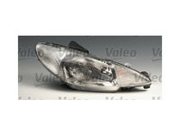 Far Peugeot 206 01.1998-06.2003 VALEO partea Stanga tip bec H4 fara motoras, fara varianta CC/ GTI