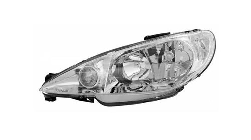 Far PEUGEOT 206 (2 ), 01.1998-11.2005, DEPO, 