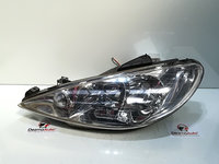 Far stanga, 9630869780, Peugeot 206 hatchback