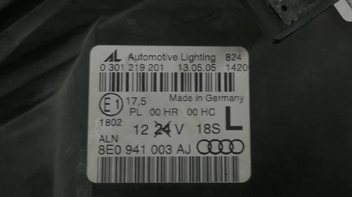 Far stanga Audi A4 B7 SH AUDI 8E0941003AJ