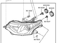 FAR Stanga DR ORIGINAL pentru Mitsubishi Outlander, an 2016, motor 2268, varianta SUV