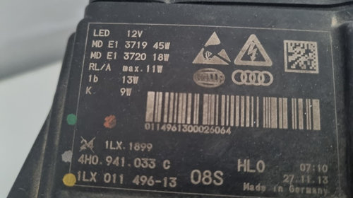 Far stanga / Far dreapta Audi A8 4H full led Matrix complete