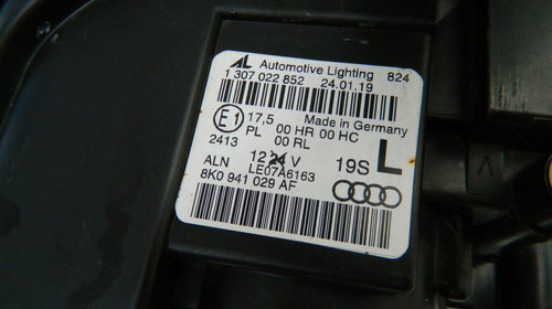 Far stanga halogen Audi A4 model 2008-2012 cod 8K0941029 AF