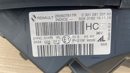Far stanga Renault Captur 2013-2019 , 260607817R