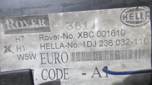 FAR STANGA ROVER 75 (EU) COD-XBC001610.