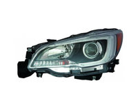 Far SUBARU LEGACY (BN/BS), 04.2014-2017, OUTBACK (BS), 05.2015-2017, partea Stanga, Taiwan, cu lumina de parcare LED, Tip=USA,tip bec H11+HB3+W5W+WY21W, manual, halogen