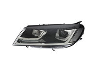 Far Volkswagen Touareg (7p5), 06.2014-, fata, Stanga, bi-xenon, cu lumini pentru curbe, cu LED daytime running light, D3S+W5W+WY21W, electric, fara unitate control, fara balast, fara LED controlling unit, cu motor, HELLA