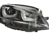 Far VW Golf 7 10.2012- VALEO partea Dreapta Xenon tip bec D3S , cu lumina viraje, lumini de zi LED, asistenta faza lunga