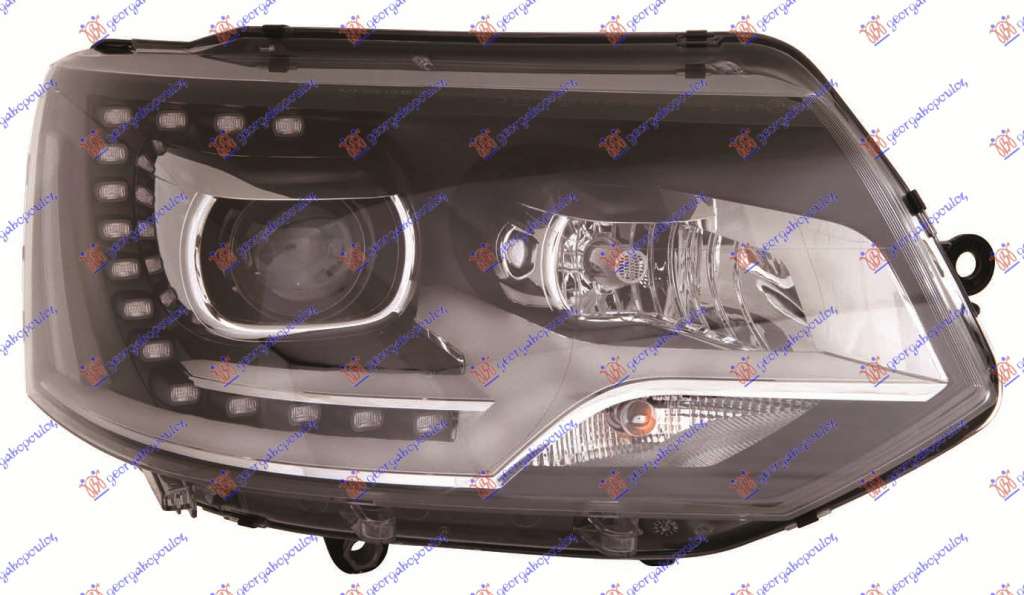 FAR XENON (D3S/H7) CU LED DRL (LUMINI DE ZI ) DEPO - VW TRANSPORTER (T5) 10-15, VW, VW TRANSPORTER (T5) 10-15, 879005146