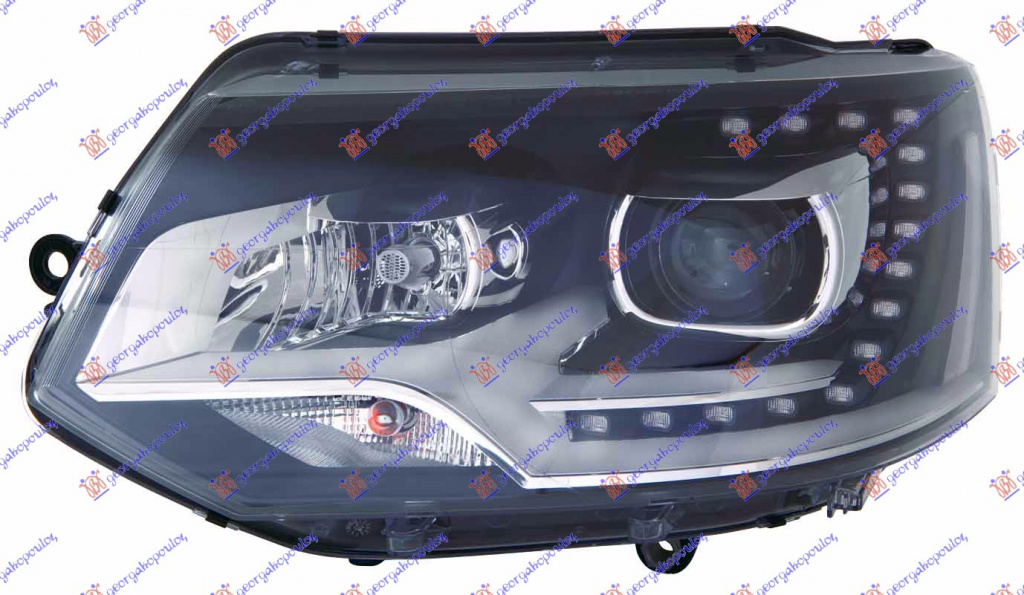 FAR XENON [D3S.H7] CU LED DRL [LUMINI DE ZI ] - VW