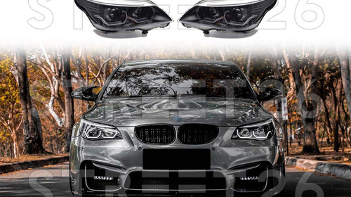 Faruri 3D LED Angel Eyes Compatibil Cu BMW Se