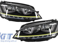 Faruri 3D LED compatibil cu VW Golf 7 VII (2012-2017) R400 Design Semnalilzare Dinamica