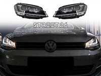 Faruri 3D LED Compatibil Cu VW Golf VII (2012-2017) R-Line LED Semnalizare Dinamica