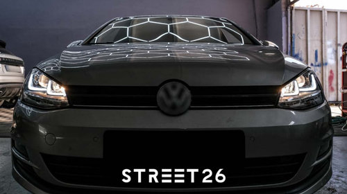 Faruri 3D LED Compatibil Cu VW Golf VII (2012-2017) R-Line LED Semnalizare Dinamica