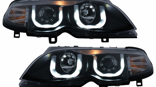 Faruri 3D U LED Angel Eyes compatibil cu BMW 