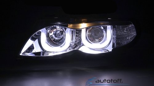 Faruri Angel Eyes 3D BMW Seria 3 E46 Dragon Light