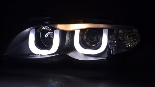 Faruri Angel Eyes 3D BMW Seria 3 E46 Dragon Light